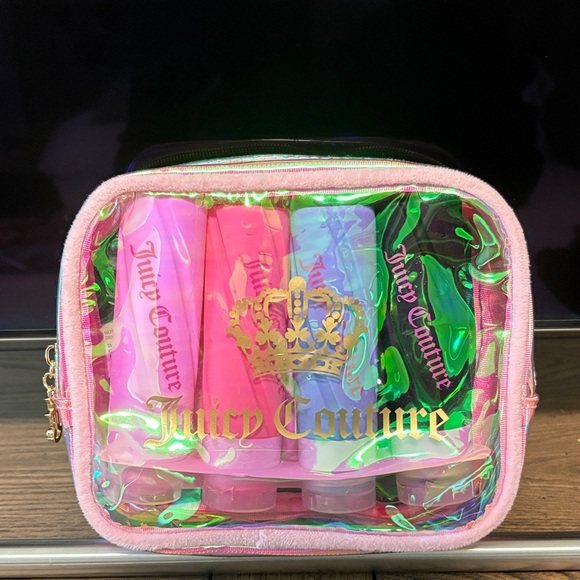 JUICY COUTURE - Iridescent Pink Travel Set - Picture 1 of 4
